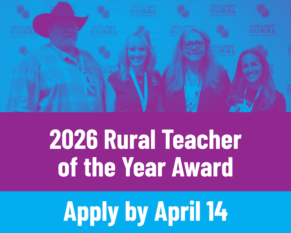 2026 Rural Teacher of the Year Award - Apply by April 14