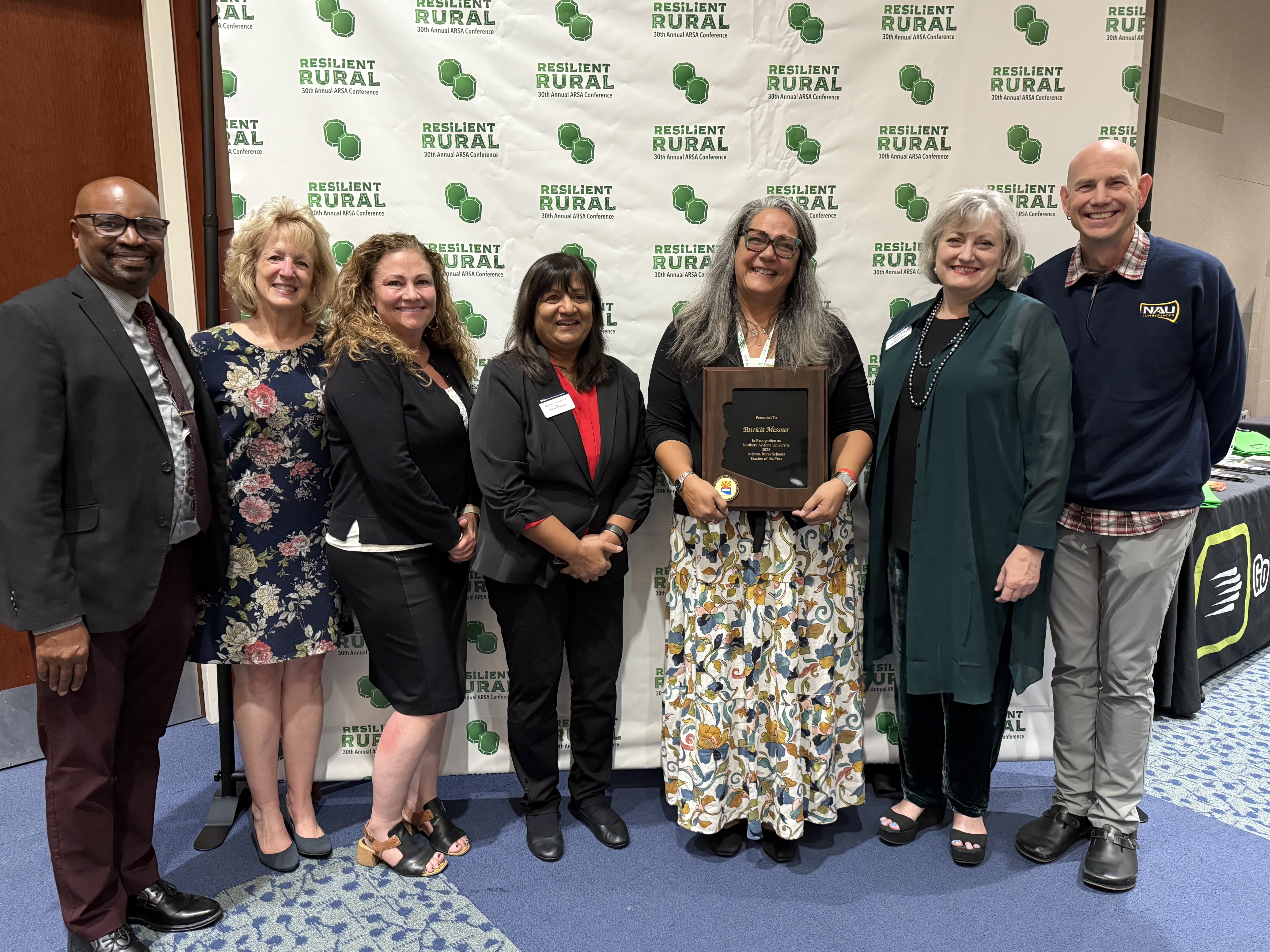 Patricia receiving the Award at the 2025 ARSA Conference